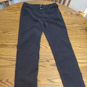 Black Button-Up Pants